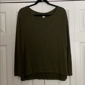 Old Navy Green boat neck long sleeves top